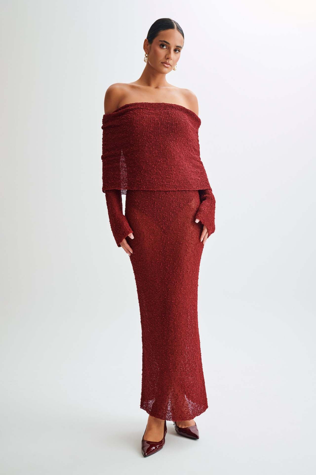 dark romance maxi dress Long Sleeve Lace Mock Neck, Dark Romance Maxi Dress in Black, Size XS, For Holiday Party Or Red Carpet