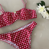 Amalfi Gingham 3-Piece Bikini Set
