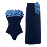 Midnight Bloom Monokini + Cover-Up