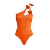 Tangerine Bloom Monokini with Coverup