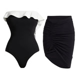 Wave Ruffle Swim Set