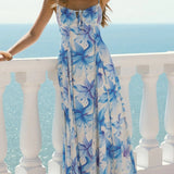 Sea Blossom Maxi Dress