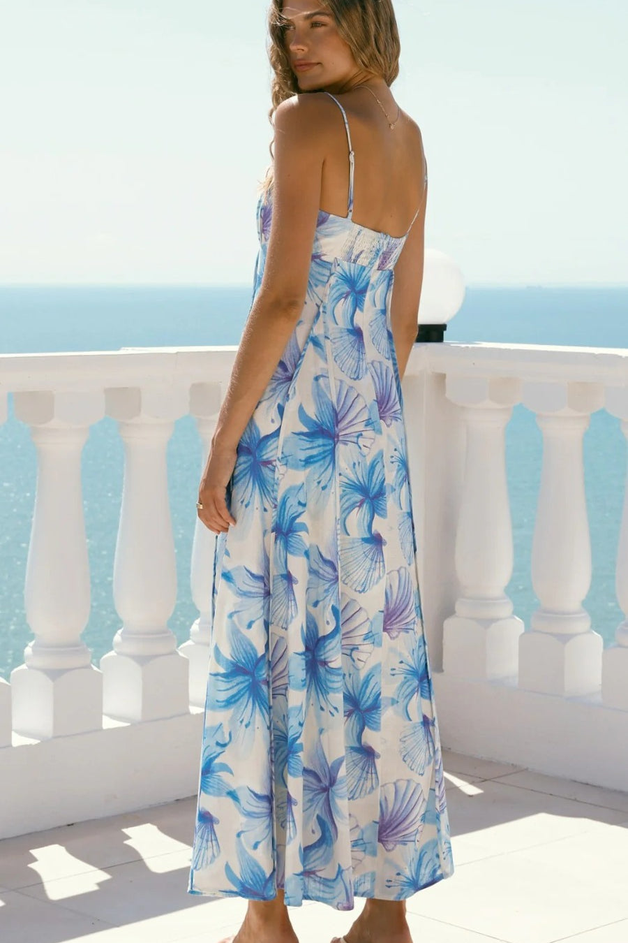 Sea Blossom Maxi Dress